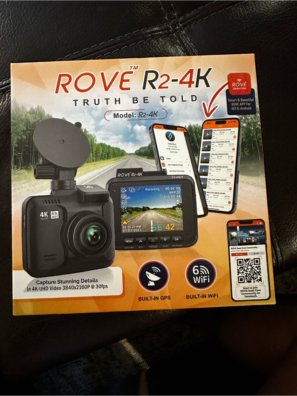 *NEVER USED - BRAND NEW* Rove R2-4K 4K Dash Cam - Black